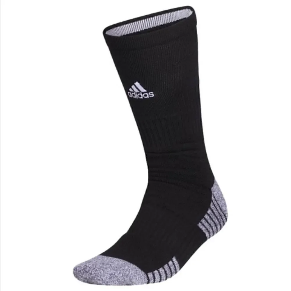 Adidas 5 Star Team Crew Socks Black White Running Gym Training Cushion Unisex M